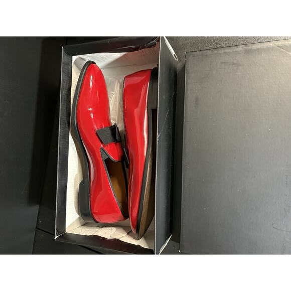 Vercini Patent Loafers With Signature Bow Tie Mens Size 10 main image 5